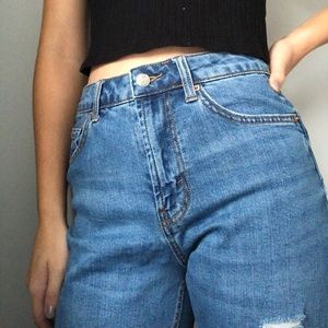 Ripped mom jeans